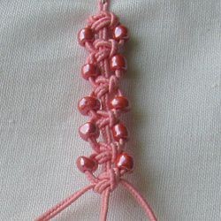 ​10 плетёных цепочек с бисером в технике макраме: часть 2