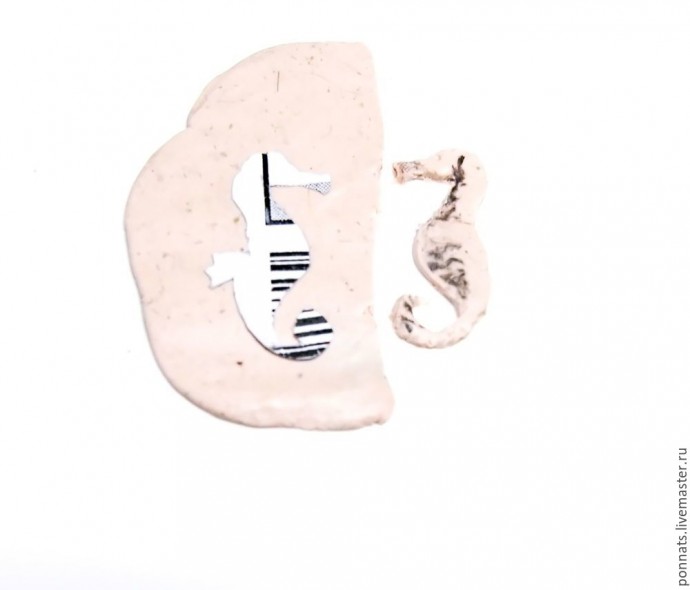 Изготавливаем текстильные серьги с вышивкой и лепкой "Гиппокампус": часть 1 Изготавливаем текстильные серьги с вышивкой и лепкой "Гиппокампус": часть 1