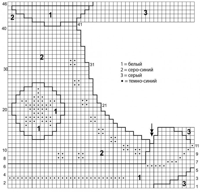 ​Кофта для мальчика с капюшоном и карманами спицами