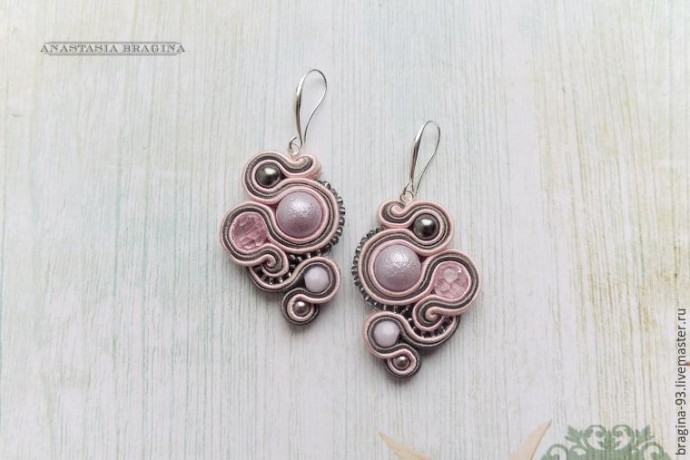 Красивые сутажные серьги: часть 2