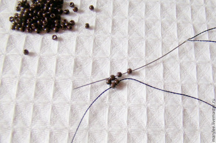 ​Создаем нежный кулон "English rose": часть 4