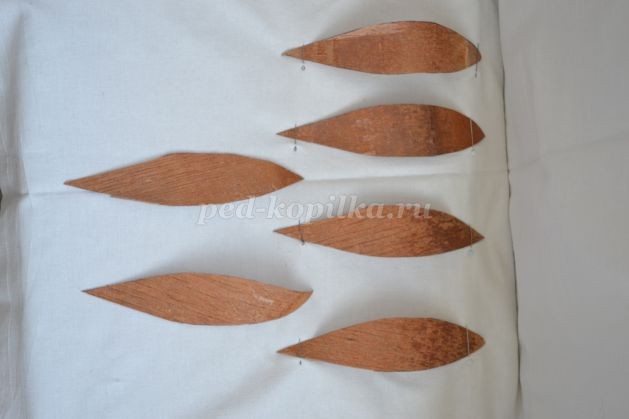 Лилии из бересты