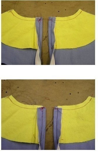 ​Пришиваем молнию с обтачкой