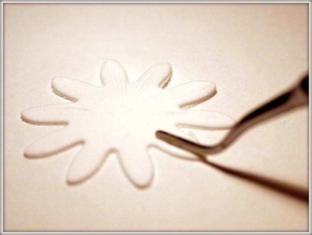 Ромашка из самозастывающей полимерной глины: часть 2