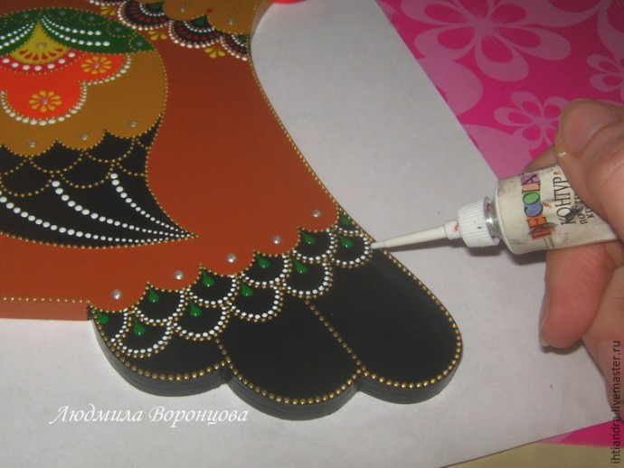 Создаем панно с крючками "Курочка": часть 2