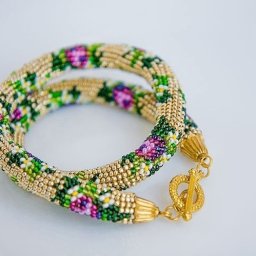 ​Вяжем бисерный жгут крючком