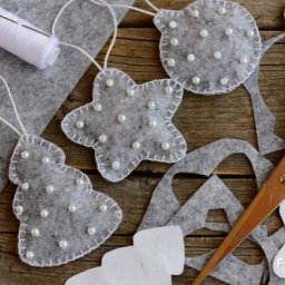 Ёлочные игрушки из фетра