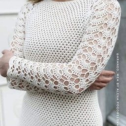 ​Интересное платье крючком