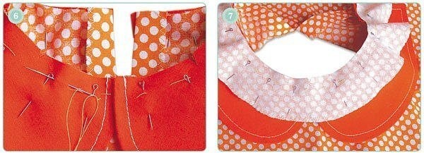 Изготовление и втачивание плосколежащего воротника