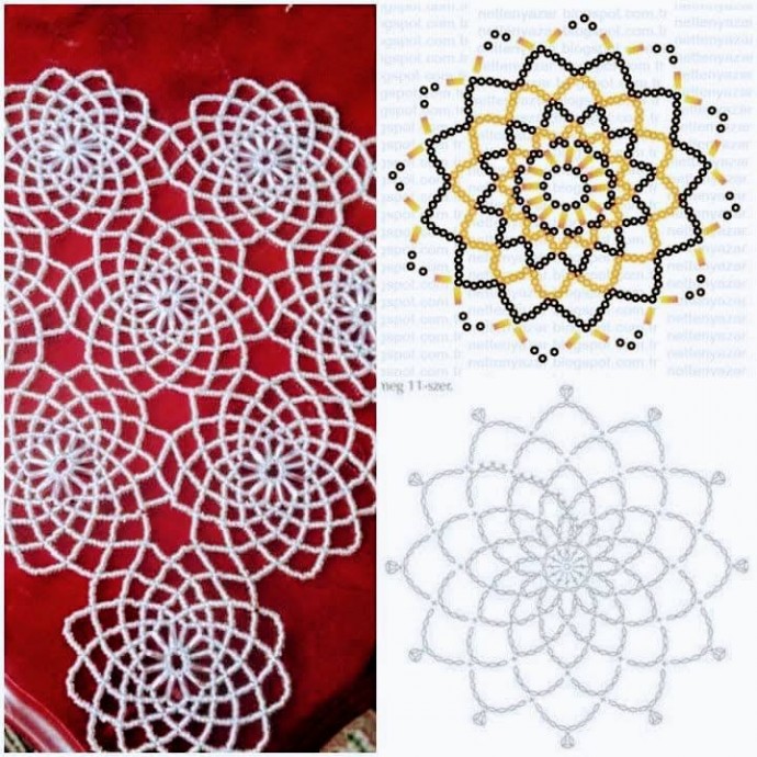 Изящные мотивы крючком