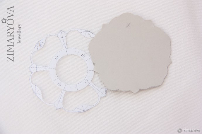 Мастерим брошь-цветок "Flower of the Universe": часть 3