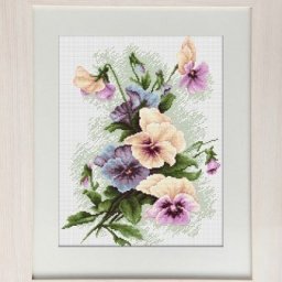 ​Нежный букет цветов "Анютины глазки"