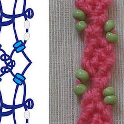 Плетем розовую тесёмку