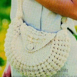 Полукруглая летняя сумка