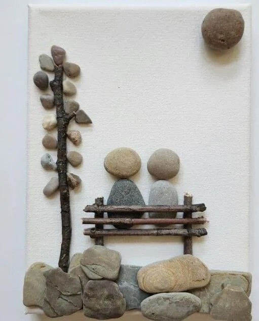 ​Удивительные картины из речных или морских камней