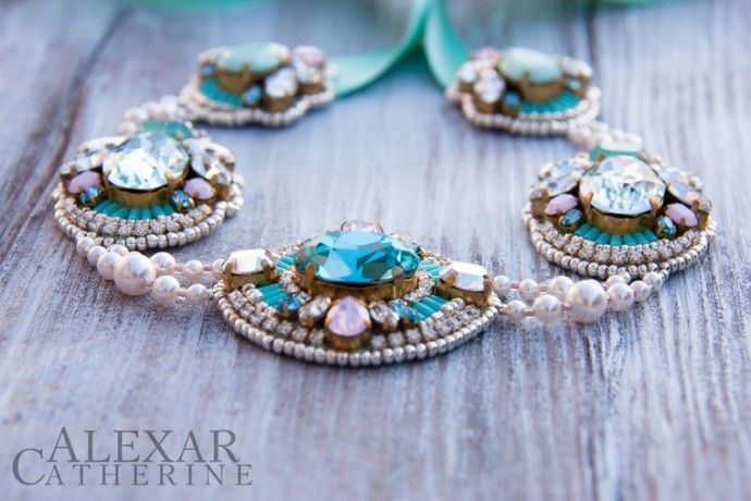 ​Колье "Бегущая по волнам": часть 3