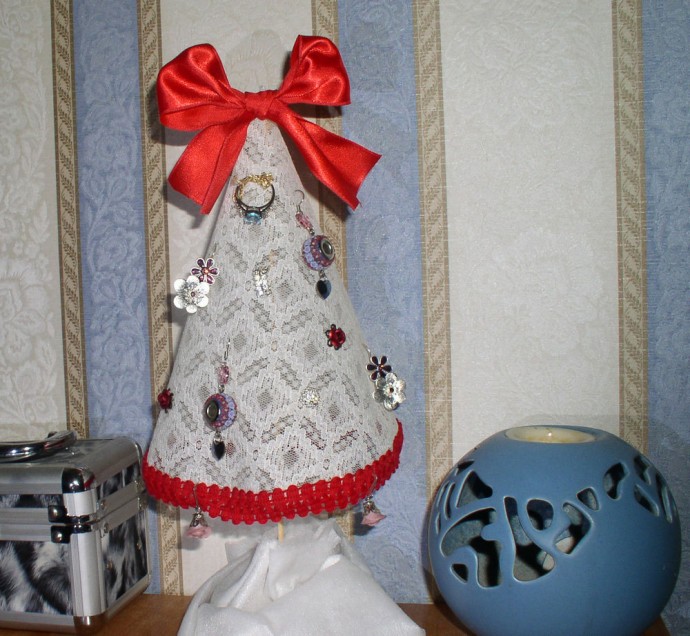 Как сшить ажурные ёлочки из кружева