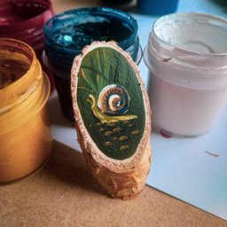 Мастер-класс по созданию расписной броши на деревянной основе: часть 2