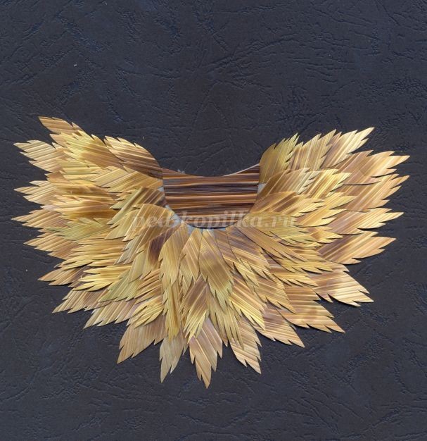 Панно из соломки "Прекрасный аист": часть 4 Панно из соломки "Прекрасный аист": часть 4