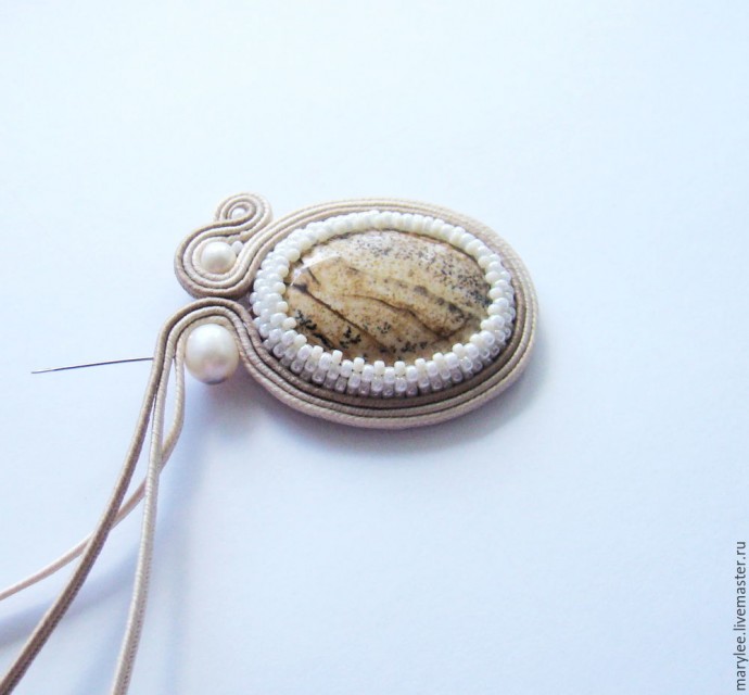 Создаем сутажную брошь "Карибы": часть 2