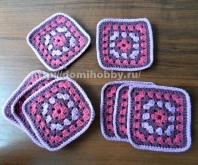 Вязание следков из квадратов