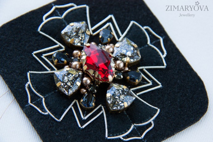 ​Создаем брошь-орден "Primavera": часть 2