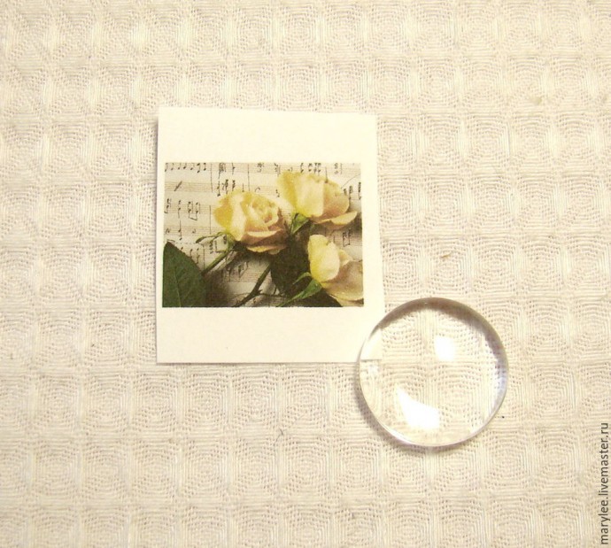 Создаем нежный кулон "English rose": часть 1