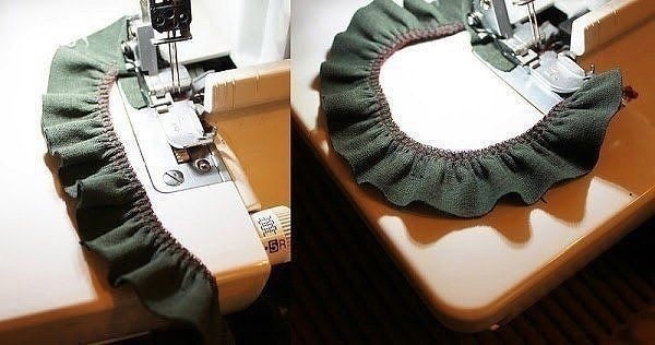Рюши на оверлоке Рюши на оверлоке