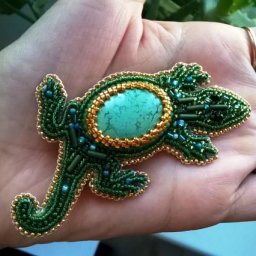 Бирюзовая ящерка