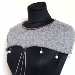 Ленивый втачной рукав по кругу при вязании сверху