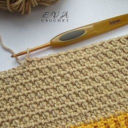 Плотный узор крючком