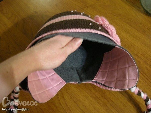 ​Подкладка в вязаную шапку