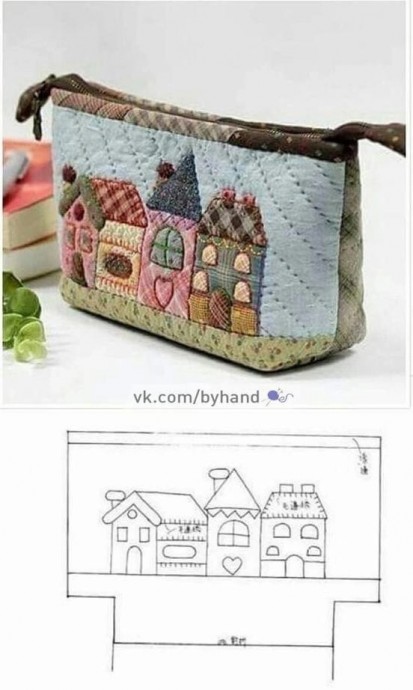 Домики из остатков ткани Домики из остатков ткани