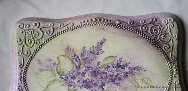 Процесс имитации филиграни и роспись акриловыми красками шкатулки: часть 2