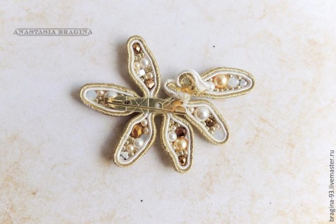 ​Создание сутажной броши "Лавры Афродиты": часть 3