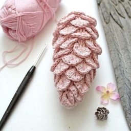 Вязаные шишки