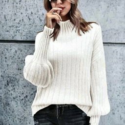 ​Джемпер с объёмными рукавами