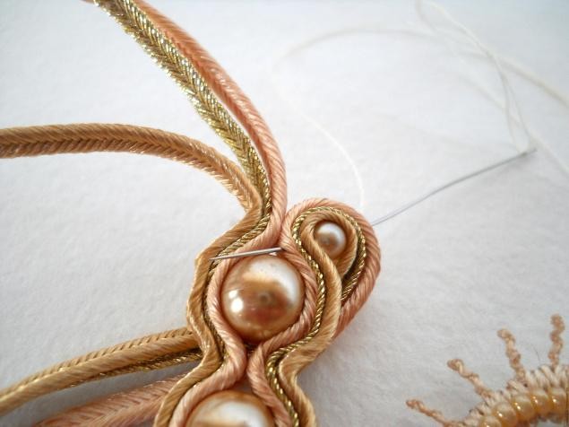 ​Колье "Кружевная бабочка": мастер-класс, часть 4