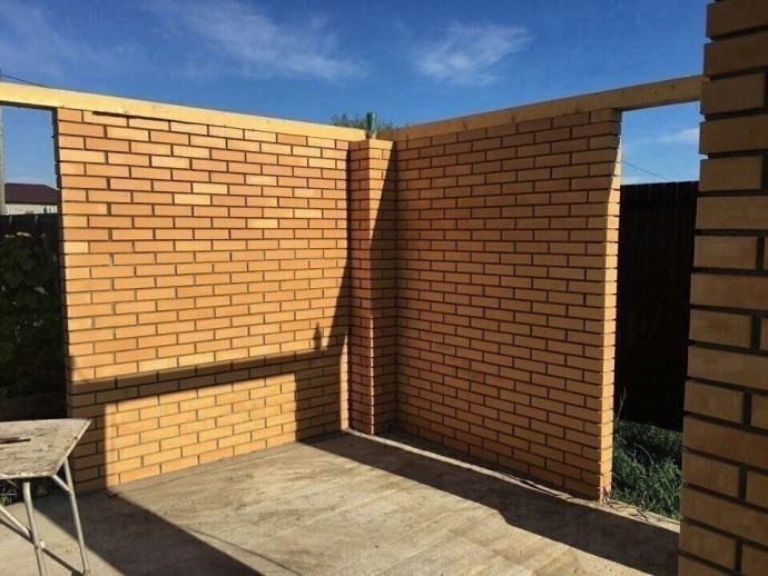 Беседка из кирпича Беседка из кирпича