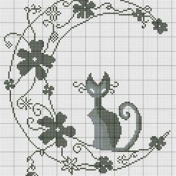 ​Вышиваем животных в технике монохром