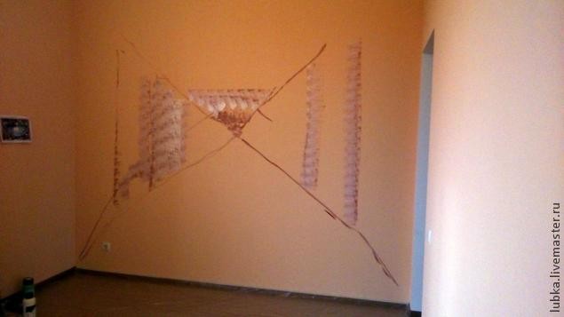 3D роспись на стене в комнате: часть 1