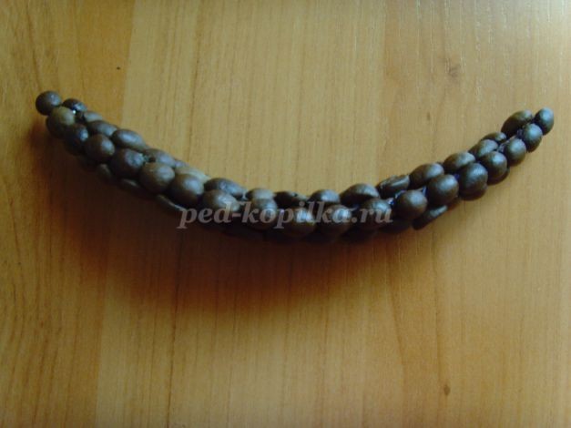 Панно из кофейных зерен: мастер-класс, часть 2