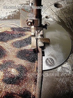 Окантовка края обтачки косой бейкой