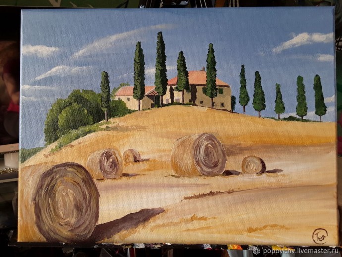 ​Рисуем итальянский пейзаж акрилом