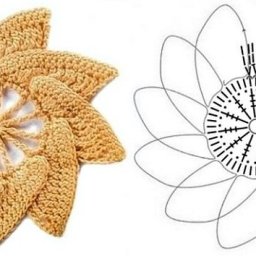 Схемы вязания цветочков в Вашу копилочку