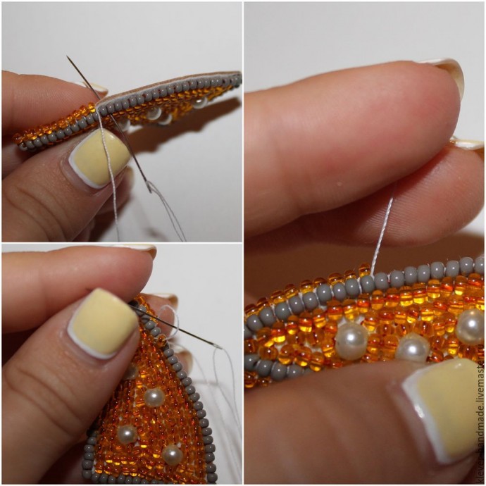 ​Создаем колье из бисера "Звездная Ночь": часть 4