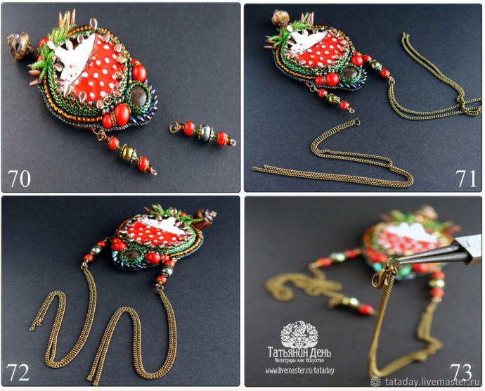 ​Создаем кулон "Мухоморчик": часть 3