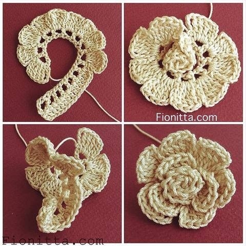 Вязаные цветы Вязаные цветы