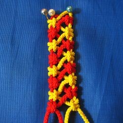 ​10 ажурных цепочек из 4-х нитей в технике макраме: часть 2