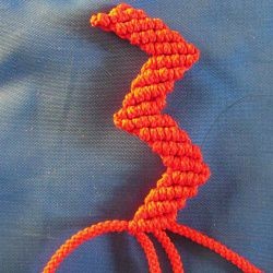 ​10 ажурных цепочек из 4-х нитей в технике макраме: часть 3